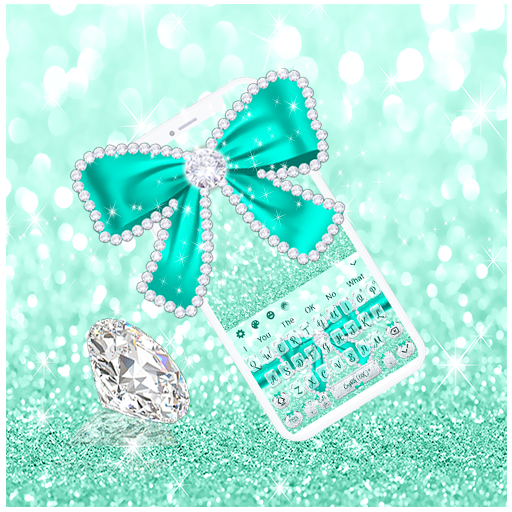 Green Diamond Bow Keyboard icon