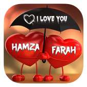 إسمك و إسم حبيبك في صور حب غرامية و رومانسية on 9Apps