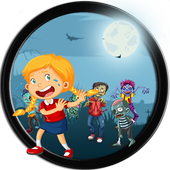 zombies vs too cute girl : free zombie game icon