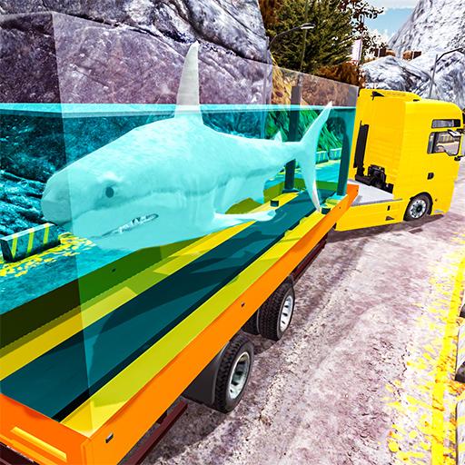 Sea Animals Cargo Truck Driver icon