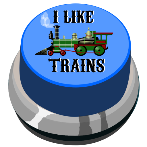 I like trains sound button icon