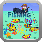 Fishing Boy-game for kid icon