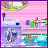 Laundry &amp; Dry Clean For Girls - Kids Washing Games icon