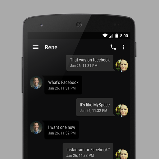 EvolveSMS Theme Black Material icon