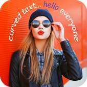 Curve Text On Photo : Stylish NameArt on 9Apps