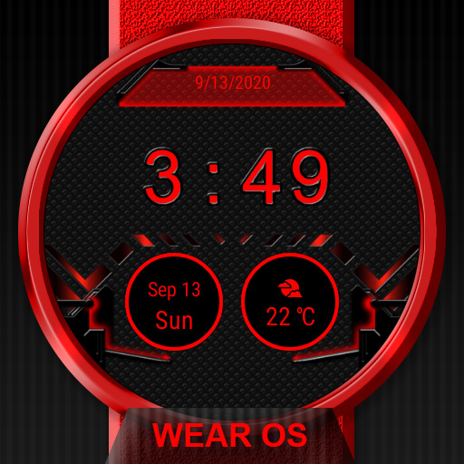 ikon Dark Aeon Cyber Watch Face - Wear OS Smartwatch