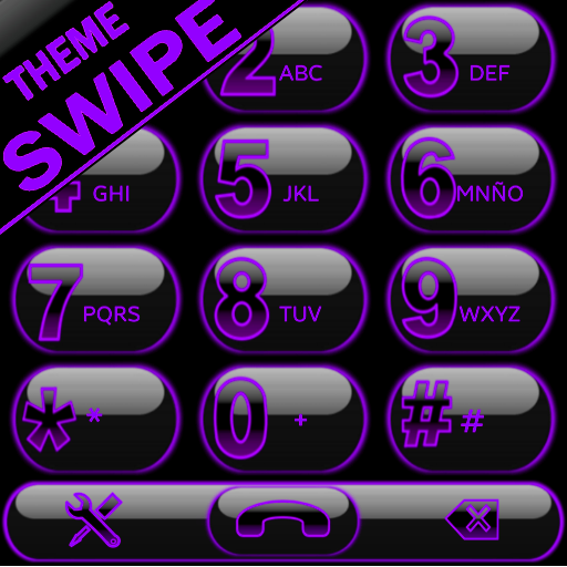 THEME SWIPE DIALER GLOW PURPLE icon