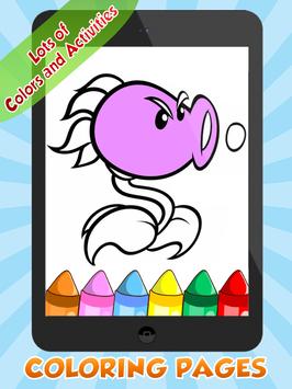 Coloring for Plants and Zombie screenshot 2