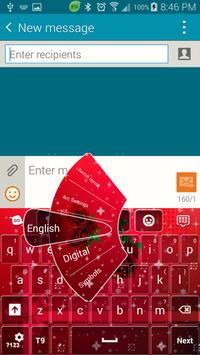 Red Rose GO Keyboard скриншот 2