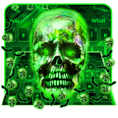 Magical Green  Zombie Skull Gravity Keyboard Theme icon
