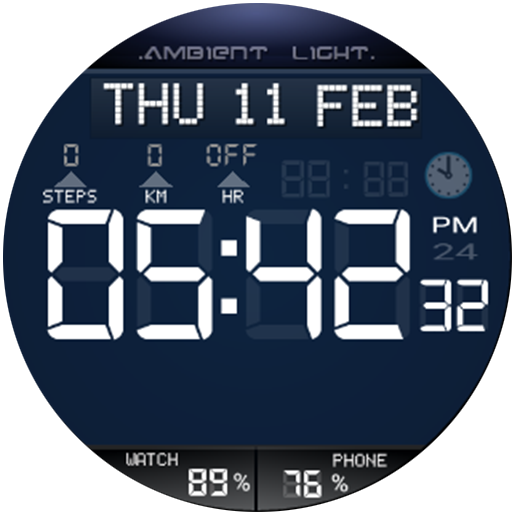 Ambient Light Watch Face Free icon