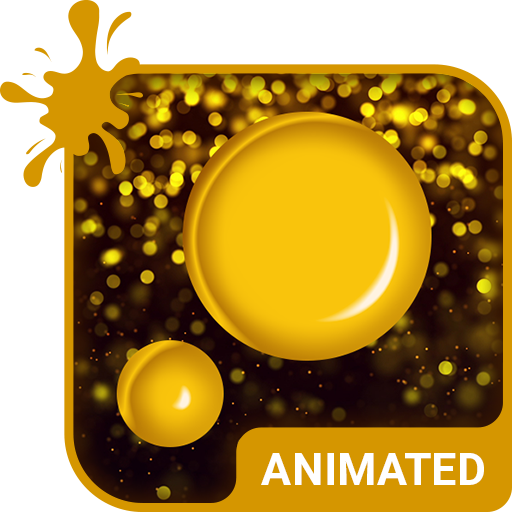 Gold Rain Animated Keyboard icon