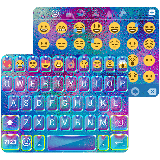 Rainy Glass Keyboard Theme icon