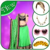 Women Lehenga Choli Photo Editor icon