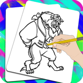 How To Draw Beauty And The Beast - Step by Step icon