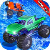 Water Slide: Monsture Truck 4*4 Mega Game icon