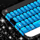 ikon Neon Blue Keypad Theme