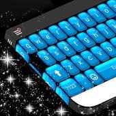Neon Blue Keypad Theme on 9Apps