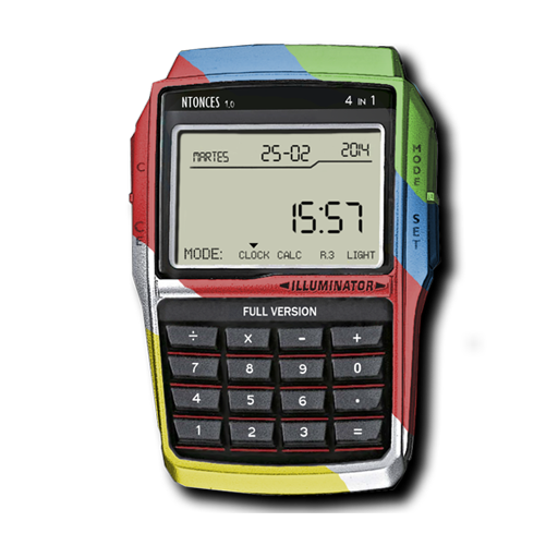 Clock Calculator Widget Retro icon