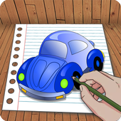 Learn to Draw Cars أيقونة