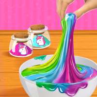 Arco-íris unicórnio diy slime