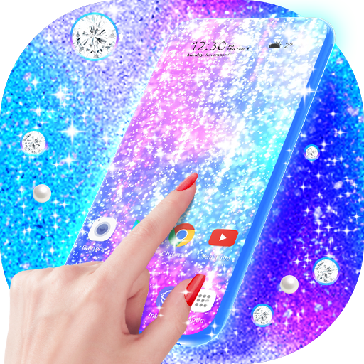 Neon Glitter Live Wallpaper &amp; Animated Keyboard icon