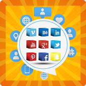 Social media 2018 - all in one icon