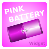 Girls Pink Battery Widget icon
