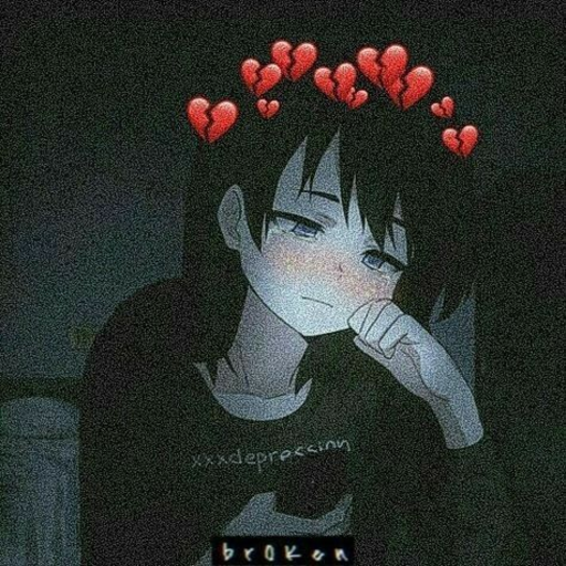 sad anime aesthetic wallpaper icon