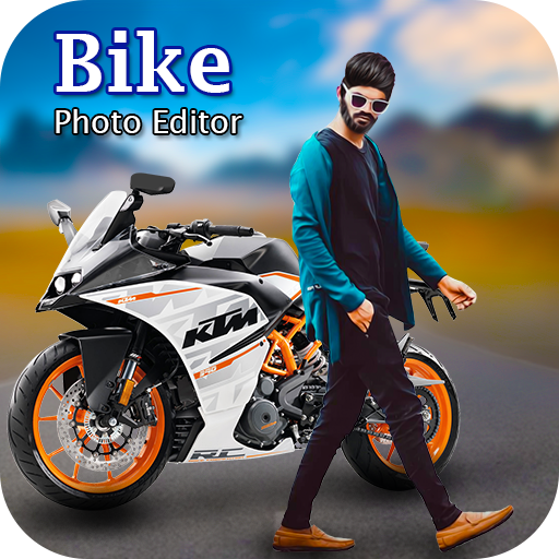 Bike Photo Frame : Cut Paste Editor icon