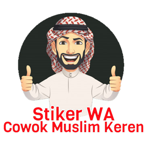 Stiker WA Cowok Muslim Keren icon