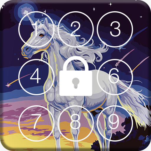 Cuteness Unicorn ART PIN Lock icon