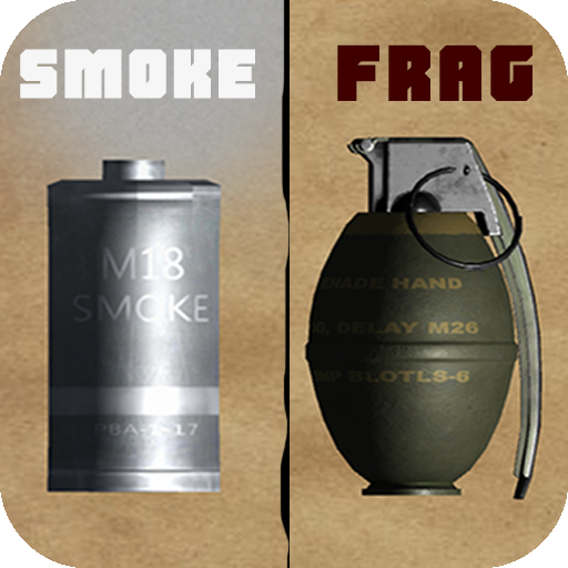 Smoke Grenade &amp; Fragmentation Grenade in 3D icon