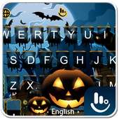 Tema Keyboard Halloween Biru Hidup on 9Apps