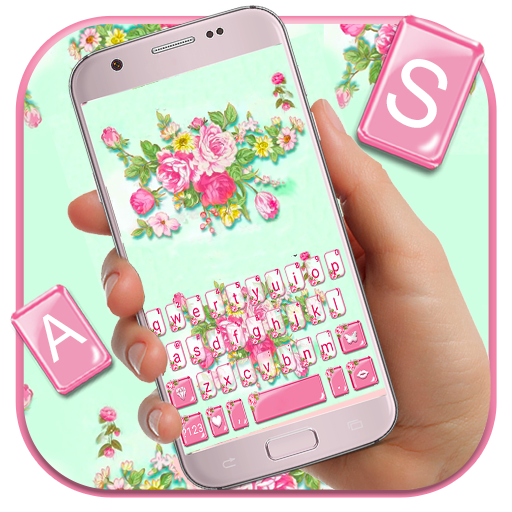 Thème de clavier Pink Flower Garden icon