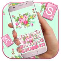Thème de clavier Pink Flower Garden on 9Apps