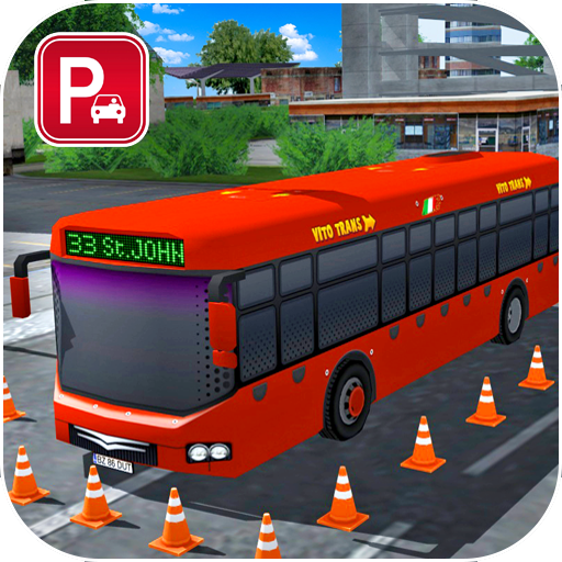 City Bus Driving Games : American Bus Parking Game icon