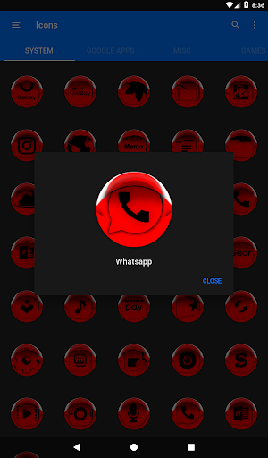 Red Icon Pack Style 4 स्क्रीनशॉट 12