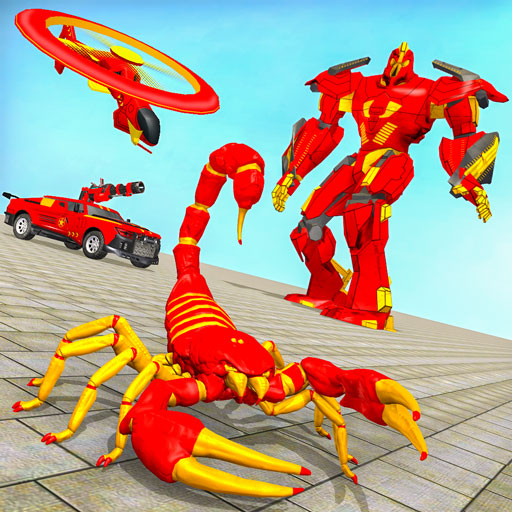 Scorpion Robot Car Transform:Helicopter Robot wars icon