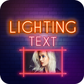 Lighting Text Photo Frame أيقونة