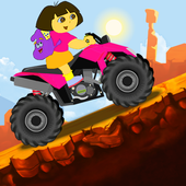 Super Dora Hill Racing : dora game free for kids icon
