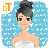 Dress up games and shopping icon