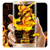Fire Dragon Gold Flame  Keyboard icon