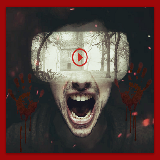 Videos horror 360º virtual reality icon
