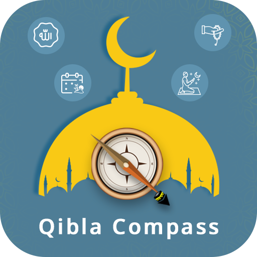Qibla Compass &amp; Prayer Times icon
