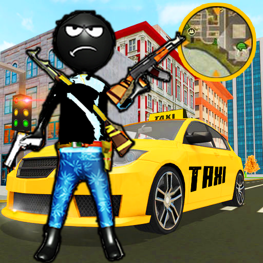 Crazy Stickman Taxi Driver Rope Hero Gang Star icon