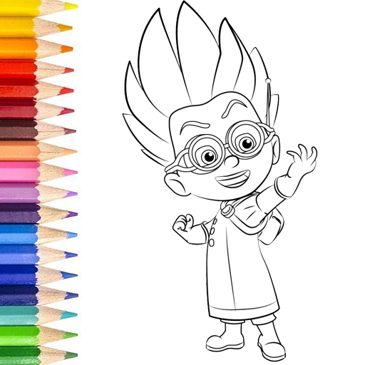 How to draw PJ Super heroes masks icon