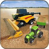 Real Tractor Farming Harvester Game 2017 icon