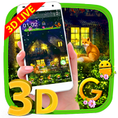 Dreamy Night Fox Live Theme🏠 icon