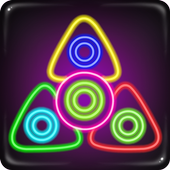 Fidget Spinner - Neon Glow icon